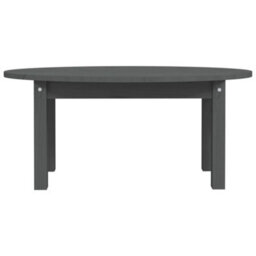 Berkfield Coffee Table Grey 80X40X35 Cm Solid Wood Pine - thumbnail 5