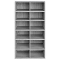 Berkfield Shoe Rack Grey Sonoma 54X34X100.5 Cm Engineered Wood - thumbnail 4