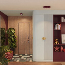 Luminosa Lighting Luminosa Aura Surface Mounted Downlight Burgundy 3X Gx53 - thumbnail 7