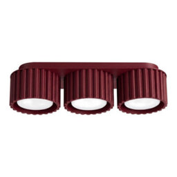 Luminosa Lighting Luminosa Aura Surface Mounted Downlight Burgundy 3X Gx53