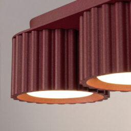 Luminosa Lighting Luminosa Aura Surface Mounted Downlight Burgundy 3X Gx53 - thumbnail 4