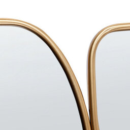 Beliani Wall Mirror Diancey 70 Cm 100 Cm Metal Gold - thumbnail 6