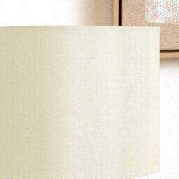 Pacific Lifestyle 40Cm Ivory Silk Cylinder Table Lampshade Drum Floor Lampshade - thumbnail 2