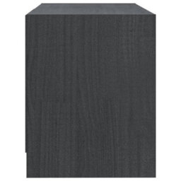 Vidaxl Tv Cabinet Grey 80X31X39 Cm Solid Pinewood Tv Cabinets - thumbnail 6