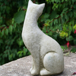 Burgess Siamese Cat B Stone Statue Animal Kitten British Made Sculpture Outdoor Pet Garden Ornament - thumbnail 3
