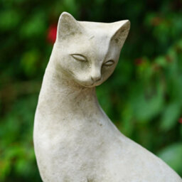 Burgess Siamese Cat B Stone Statue Animal Kitten British Made Sculpture Outdoor Pet Garden Ornament - thumbnail 2