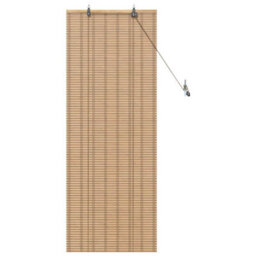 Berkfield Window Blinds & Shades Manual Light Brown 60 X 160 Cm Bamboo - thumbnail 2