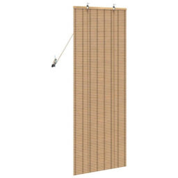 Berkfield Window Blinds & Shades Manual Light Brown 60 X 160 Cm Bamboo - thumbnail 5