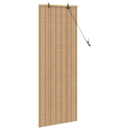 Berkfield Window Blinds & Shades Manual Light Brown 60 X 160 Cm Bamboo - thumbnail 4