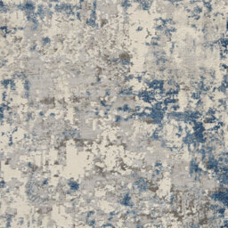 Ivory Grey Blue Rug, 10mm Thickness Stain-Resistant Rug, Luxurious Modern Abstract Rug For Dining Room-240Cm X 320Cm - thumbnail 4