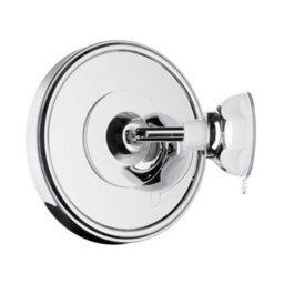 Beslagsboden Polished Chrome Bathroom Mirror (200mm) Suction Cup Wall Mount Adjustable 7X Magnification Makeup Shaving Mirror - thumbnail 3