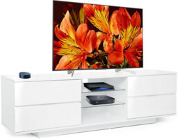 "Centurion Supports Avitus Premium High Gloss White With 4-White Drawers And 2 Shelves Up To 65"" Led, Oled, Lcd Tv Cabinet" - thumbnail 1