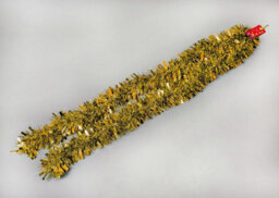 Shatchi Shiny Thick Tinsel For Christmas Trees And Decoration, 2M Long, 11Cm Wide  Gold - thumbnail 5
