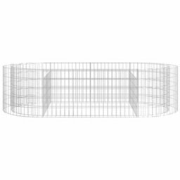 Berkfield Gabion Raised Bed Galvanised Iron 200X100X50 Cm - thumbnail 4