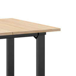 Berkfield Dining Table O-Frame 70X70X75 Cm Solid Wood Pine And Steel - thumbnail 7