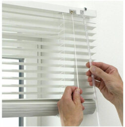 OPTIMAL PRODUCTS Aluminium White Venetian Window Blinds 180Cm X 213Cm
