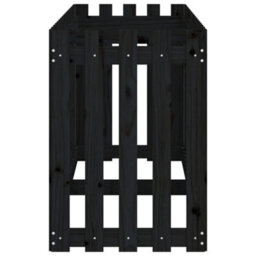 Berkfield Versatile Garden Raised Bed With Fence Design Black 200X50X70 Cm Solid Wood Pine - thumbnail 6