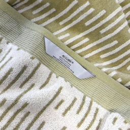 Allure Bath Fashions Pop Up Zero Twist Barcode Stripe Pair Of Hand Towels - Sage Green - thumbnail 5