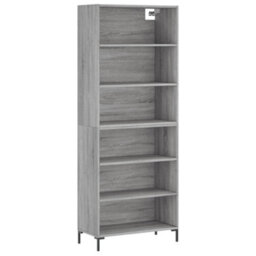 Berkfield Highboard Grey Sonoma 69.5X32.5X180 Cm Engineered Wood - thumbnail 2