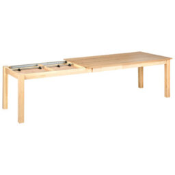 Beliani Extending Dining Table Madura Light Ash Wood 180/280 Cm 100 Cm - thumbnail 4