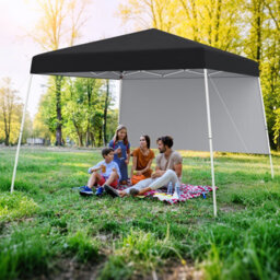 Gainoom 300 X 300 Cm Pop Up Canopy Tent Black Foldable Outdoor Patio Shelter Gazebo - thumbnail 3