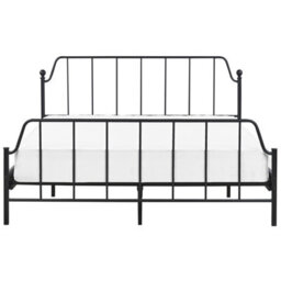 Beliani Bed Metal Mauressac 160 X 200 Cm (Eu King Size) Black - thumbnail 5