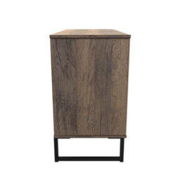 Fuji 3 Drawer Tv Unit In Vintage Oak (Ready Assembled) - thumbnail 2