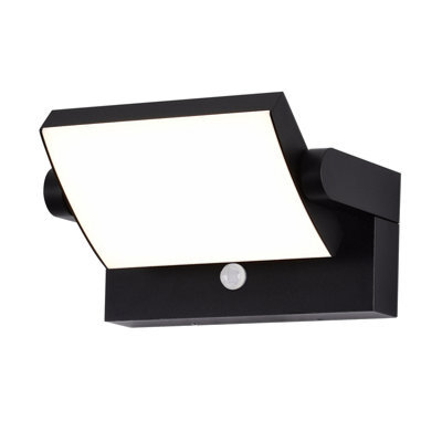 Harper Living Matt Black Modern Rectangular Led Outdoor Wall Light Mains Powered, Weatherproof Ip54, 20W Integrated Led 4000K 1100 - image 1
