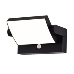 Harper Living Matt Black Modern Rectangular Led Outdoor Wall Light Mains Powered, Weatherproof Ip54, 20W Integrated Led 4000K 1100 - thumbnail 1