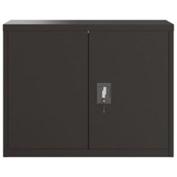 Walplus File Cabinet Black 90X40X70 Cm Steel - thumbnail 3