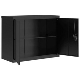 Walplus File Cabinet Black 90X40X70 Cm Steel - thumbnail 4