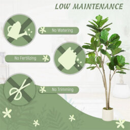 150Cm Artificial Fiddle Leaf Fig Tree Green - thumbnail 5