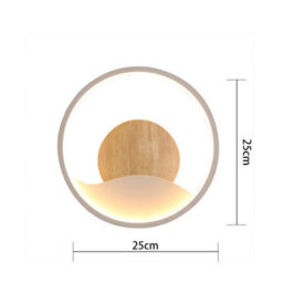 Indoor Wall Light Led Modern Nordic Wall Lamp, Round Decorative Wall Sconce White For Bedroom Hallway Corridor Stairs, Warm White - thumbnail 2