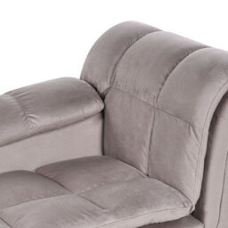 Beliani Right-Hand Chaise Longue Lormont Fabric Taupe - thumbnail 8