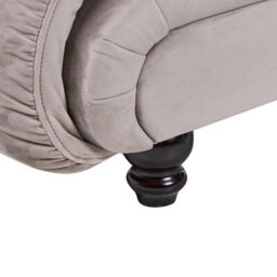 Beliani Right-Hand Chaise Longue Lormont Fabric Taupe - thumbnail 9