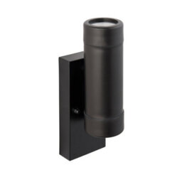 Luminosa Lighting Luminosa Icarus Photocell Outdoor Up Down Wall Lamp 2 Light Black Ip44 - thumbnail 2
