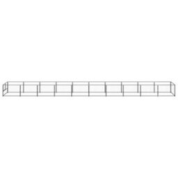 Berkfield Dog Kennel Black 10 M2 Steel - thumbnail 2