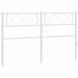 Berkfield Metal Headboard White 150 Cm - thumbnail 2