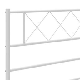 Berkfield Metal Headboard White 150 Cm - thumbnail 6