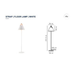 Nordlux Strap Metal Floor Lamp Hanging Effect  White,mains - thumbnail 8