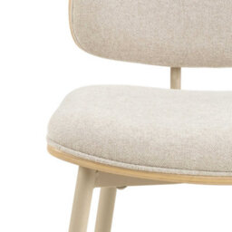 Wyld Haus Set Of 2 Nairobi Dining Chairs Beige Chenille And Oak Veneer - thumbnail 6