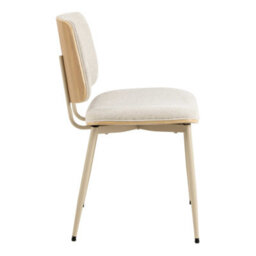 Wyld Haus Set Of 2 Nairobi Dining Chairs Beige Chenille And Oak Veneer - thumbnail 5