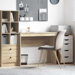 Berkfield Writing Desk Sonoma Oak Engineered Wood 100 X 40 X 76 Cm Simple - thumbnail 1