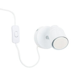 Valuelights Benton White Plug In Wall Spotlight