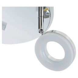 Urbn-Living Led 3 Arm Round Ceiling Light Chrome Spotlight Fitting 3.8W Bulbs Included - thumbnail 5
