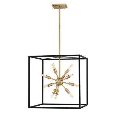Luminosa Lighting Elstead Lisa Mcdennon By Hinkley Aros 12 Light Pendant Black & Warm Brass - image 1