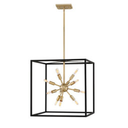 Luminosa Lighting Elstead Lisa Mcdennon By Hinkley Aros 12 Light Pendant Black & Warm Brass - thumbnail 1