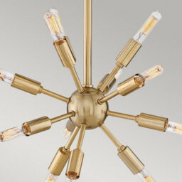 Luminosa Lighting Elstead Lisa Mcdennon By Hinkley Aros 12 Light Pendant Black & Warm Brass - thumbnail 5