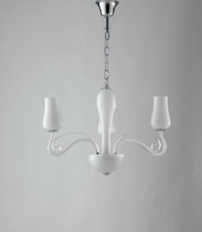 Luminosa Lighting Luminosa Angel 3 Light Multi Arm Pendant Ceiling Light White 3Xe14 64X45Cm - thumbnail 1