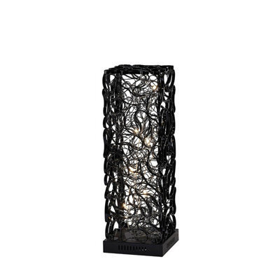 Luminosa Lighting Luminosa (Dh) Essen Table Lamp 6 Light G4 Black/silver, Not Led/cfl Compatible - image 1